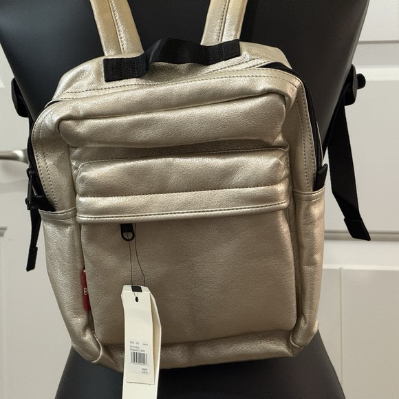 Levi's Handbags - Levi's‎ Vegan Shine Brilliant Skade Gold Backpack